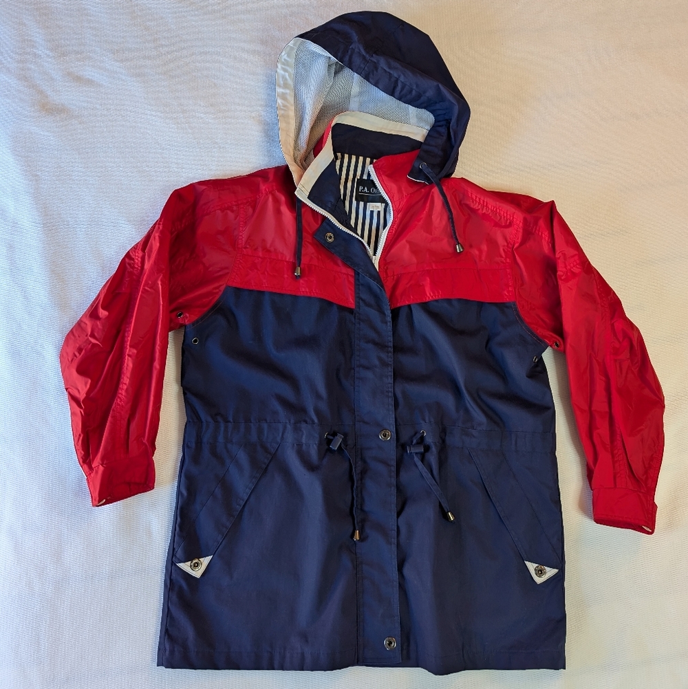 PA Originals Red and Blue Hooded Jacket